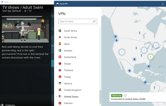 Uso de NordVPN con Kodi