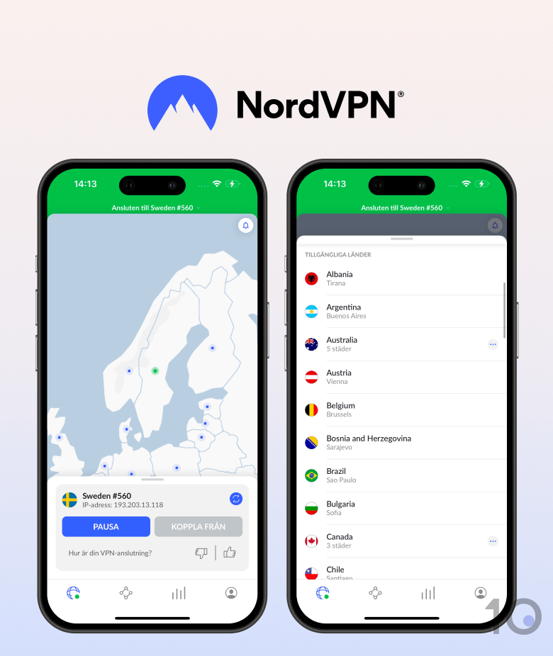 NordVPN-appen