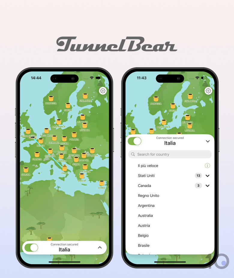 Applicazione TunnelBear