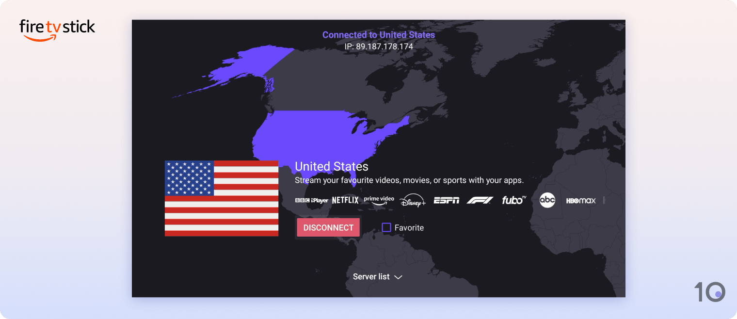 Proton VPN:s app för Fire TV